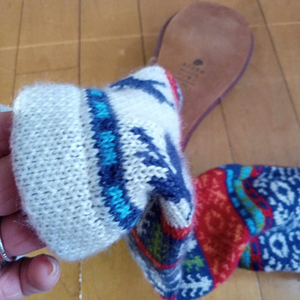 Acorn slouch slipper socks with suede soles Men 7.5-8.5 /Women 9.5-10.5 NWOT - Picture 7 of 7